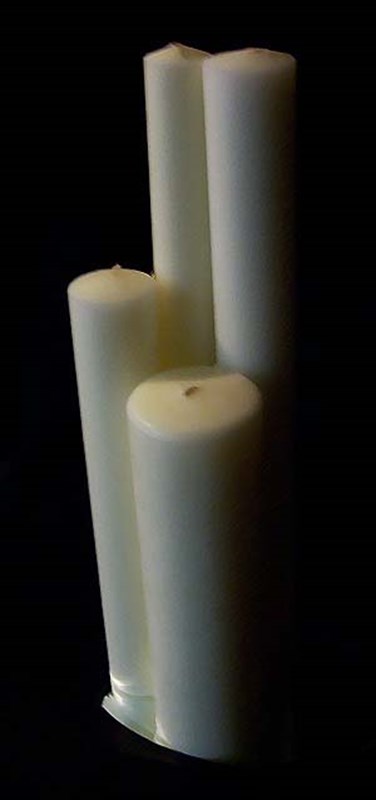 51 Beeswax Candles 1 1 4 X 17 Plain End Non Dripping White Candles For Catholic Mass